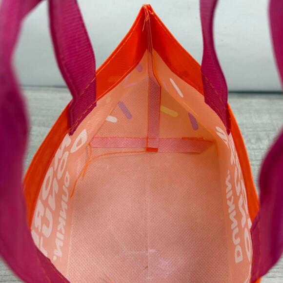 Dunkin Donuts Orange Donuts Mini Tote Bag - My Goal is More Donuts - Picture 8 of 16
